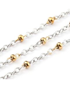 304 Stainless steel lanac 3x2x1mm ( B00115)