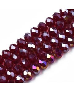 Brušeno staklo Rondele 8x6 mm ST100B29