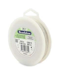 Čelična sajla za nizanje- 7 niti, 0,46 mm, Posrebrena, (  41003 )