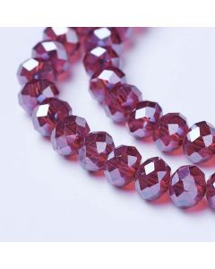 Brušeno staklo Rondele 8x6 mm ST100A02