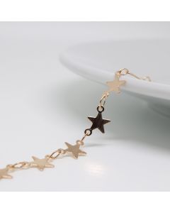 Deko link lanac sa zvezdama- boja zlata ( 50011 )