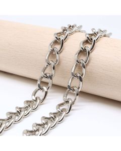 Metalni lanac 8x6mm, žica 1,4mm- boja inoxa ( 501004 )