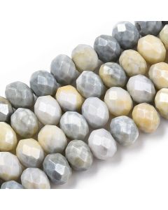 Brušene staklene perle 8x6mm (C02302B04)