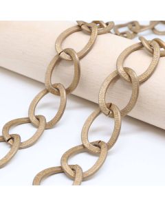 Aluminijumski lanac 21x16mm, žica 3x2mm - boja Antik bronza ( 6020008 )