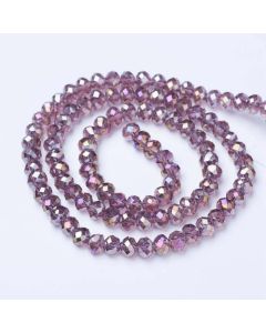 Brušeno staklo Rondele 8x6 mm ST100B10