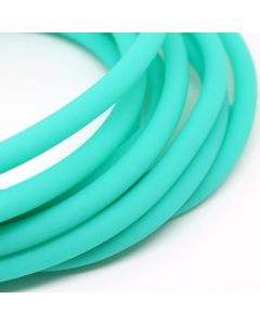 Kaučuk šuplji 5 mm- rupa 3.5mm, boja tirkiz plava ( 710105 )