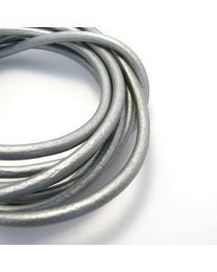 Prirodna koža 4 mm - boja metalik silver ( 721104 )
