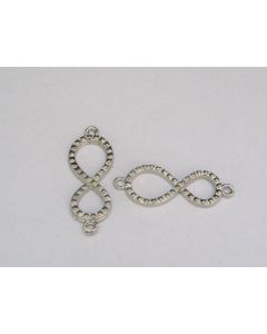 Metalni link - infiniti znak 30x10mm- boja antik srebra (743 i)