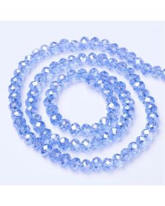 Brušeno staklo Rondele 8x6 mm ST100B09