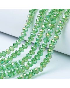 Brušeno staklo Rondele 8x6 mm ST100B11