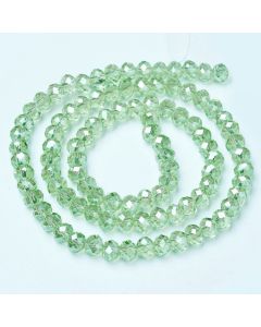 Brušeno staklo Rondele 8x6 mm ST100B17