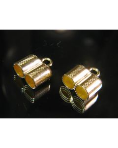 Metalni završetak dupli za traku 10mm, boja zlata (963DZ)