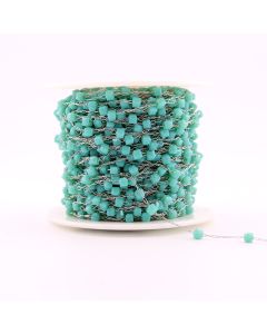 304 Stainless Steel Lanac 3x1mm, perla 2.5x2.5mm...SSL-23L29A-20m