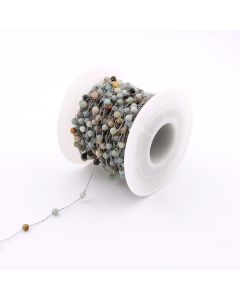 304 Stainless Steel Lanac 3x1mm, Amazonit 4mm...SSL-23L30-20m