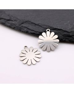 Stainless Steel privezak 16 x 14 x 1 mm, rupa 2mm (23SSK10D)