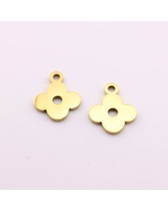 Stainless Stee privezakl Gold 12 x1 mm, rupa 2mm (23SSK04BG)