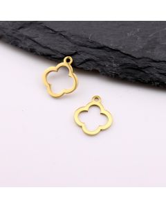 Stainless Stee privezakl Gold 12 x1 mm, rupa 2mm (23SSK04AG)