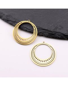 Stainless Steel privezak Gold 28x1 mm, rupa 2mm (23SSK12BG)