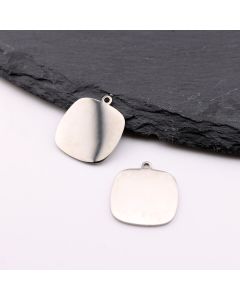 Stainless Steel privezak 17x20 x1 mm, rupa 2mm (23SSK01C)