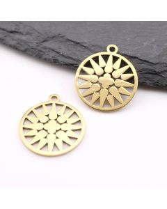 Stainless Steel privezak Gold 17x1 mm, rupa 2mm (23SSK07G)