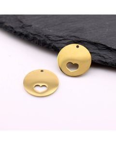 Stainless Steel privezak Gold 14 x 1 mm, rupa 2mm (23SSK10BG)