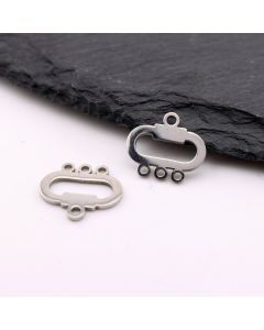 Stainless Steel privezak 15x13x1 mm, rupa 2mm (23SSK15C)