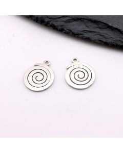 Stainless Steel privezak 15x12x1mm, rupa 2mm (23SSK16B)