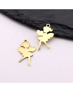 Stainless Steel privezak Gold 22x14x1 mm, rupa 2mm (23SSK13CG)