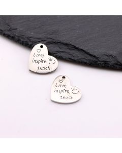 Stainless Steel privezak 15x18x1 mm, rupa 2mm (23SSK13B)