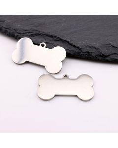 Stainless Steel privezak 17x30x1 mm, rupa 2mm (23SSK14D)