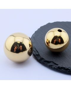 304 Stainless Steel Perla 25x25 mm/1 kom Gold IP...26SS18-G