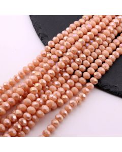 Brušene staklene perle 8x6mm (23SP07/8077/2)