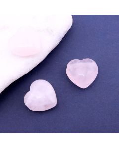 Privezak prirodni kamen Rozen Kvarc- Srce 20mm ...25KP03-A01