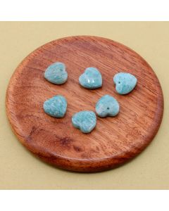 Privezak prirodni kamen Amazonit - Srce Faset 12 mm ...25KP03-B04