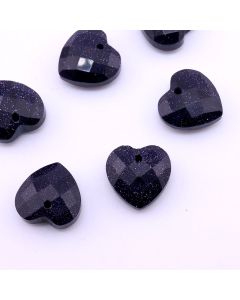 Privezak sintetički kamen Mesečeva Reka - Srce Faset 12 mm ...25KP03-B05
