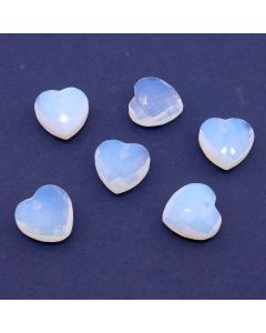 Privezak sintetički kamen Opalit - Srce Faset 12 mm ...25KP03-B06