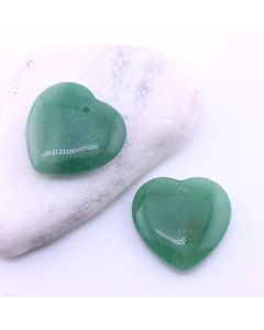 Privezak prirodni kamen Aventurin -Srce 35 mm ...25KP04-04