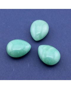 Privezak prirodni kamen Zeleni Aventurin -Suza 18*23 mm ...25KP05-03