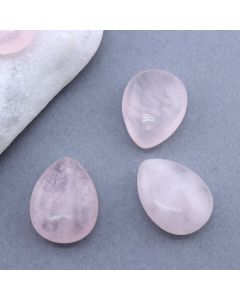 Privezak prirodni kamen Rozen Kvarc -Suza 18*23 mm ...25KP05-08