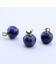 Privezak prirodni kamen Lapis Lazuli - Jabuka 14*10 mm ...25KP06-04