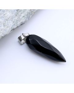 Privezak prirodni kamen Crni Ahat - 22*8 mm ...25KP07-05