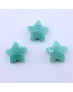 Privezak prirodni kamen  Amazonit - Star 14*14 mm Faset...25KP10-02