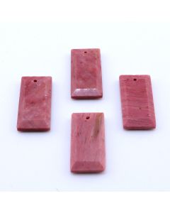 Privezak prirodni kamen Rodonit - 13*25 mm Faset...25KP12-03