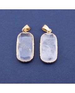 Privezak prirodni kamen Gorski Kristal  - 15*32*5 mm...25KP15-01