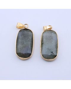 Privezak prirodni kamen Labradorit - 15*32*5 mm...25KP15-03