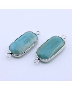 Konektor prirodni kamen Amazonit- 15*35x5 mm...25KP16-03