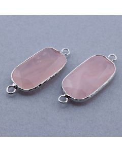 Konektor prirodni kamen Rozen Kvarc- 15*35x5 mm...25KP16-04