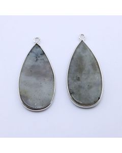 Privezak prirodni kamen Labradoritt-  21*45 mm Silver...25KP22-11