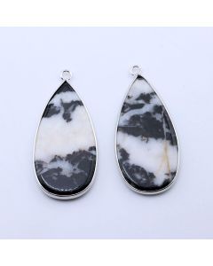 Privezak prirodni kamen Zebra Jaspis  21*45 mm Silver...25KP22-12