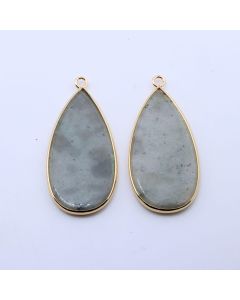 Privezak prirodni kamen Labradorit-  21*45 mm Gold...25KP22G-11